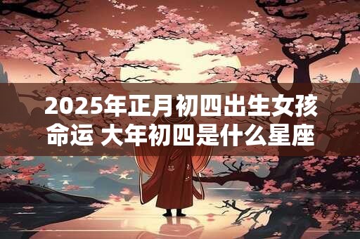 2025年正月初四出生女孩命运 大年初四是什么星座