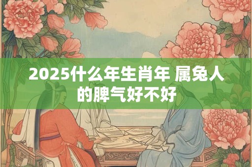 2025什么年生肖年 属兔人的脾气好不好