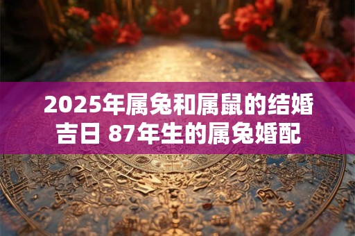 2025年属兔和属鼠的结婚吉日 87年生的属兔婚配