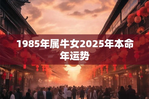 1985年属牛女2025年本命年运势