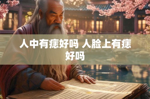 人中有痣好吗 人脸上有痣好吗