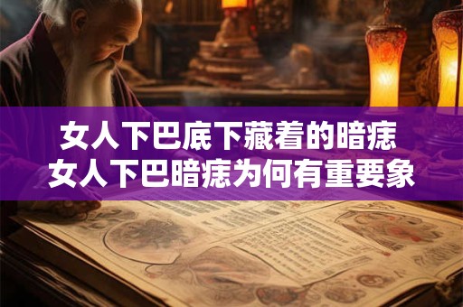 女人下巴底下藏着的暗痣 女人下巴暗痣为何有重要象征意义