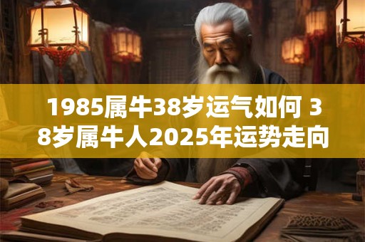 1985属牛38岁运气如何 38岁属牛人2026年运势走向