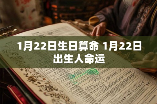1月22日生日算命 1月22日出生人命运