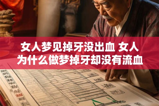 女人梦见掉牙没出血 女人为什么做梦掉牙却没有流血