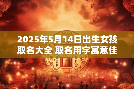 2025年5月14日出生女孩取名大全 取名用字寓意佳