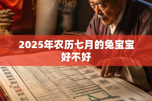 2025年农历七月的兔宝宝好不好