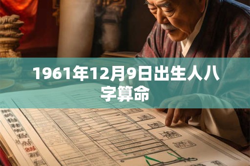 1961年12月9日出生人八字算命
