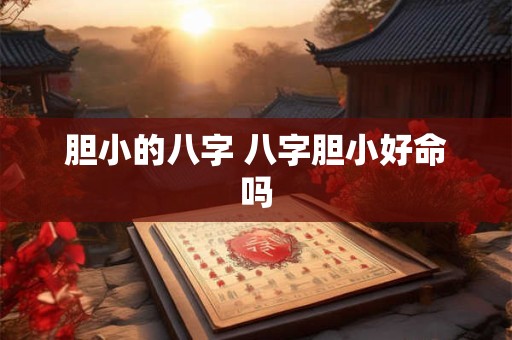 胆小的八字 八字胆小好命吗