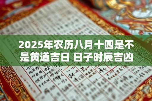 2025年农历八月十四是不是黄道吉日 日子时辰吉凶