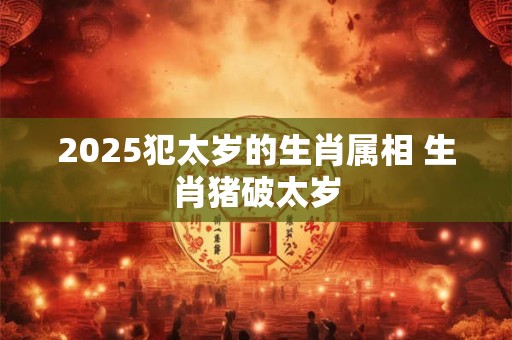 2025犯太岁的生肖属相 生肖猪破太岁