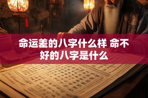 命运差的八字什么样 命不好的八字是什么