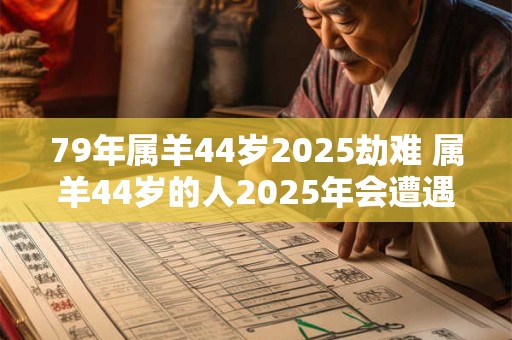 79年属羊44岁2025劫难 属羊44岁的人2025年会遭遇何种劫难