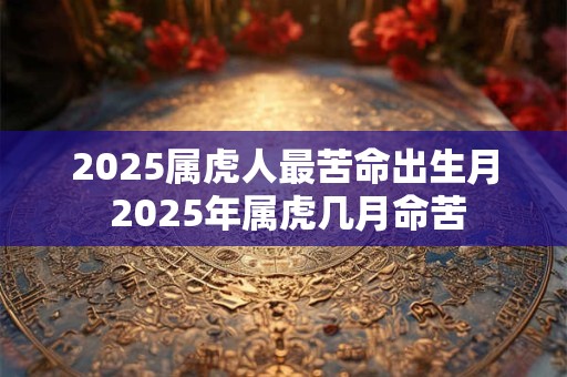 2025属虎人最苦命出生月 2025年属虎几月命苦