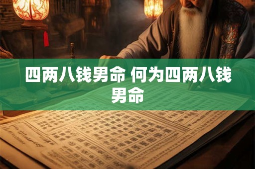 四两八钱男命 何为四两八钱男命