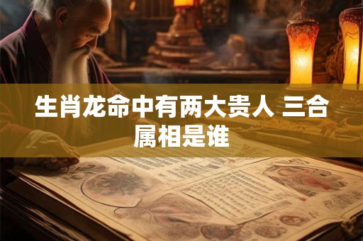 生肖龙命中有两大贵人 三合属相是谁