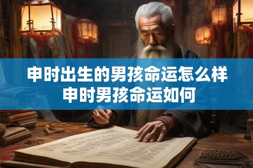 申时出生的男孩命运怎么样 申时男孩命运如何