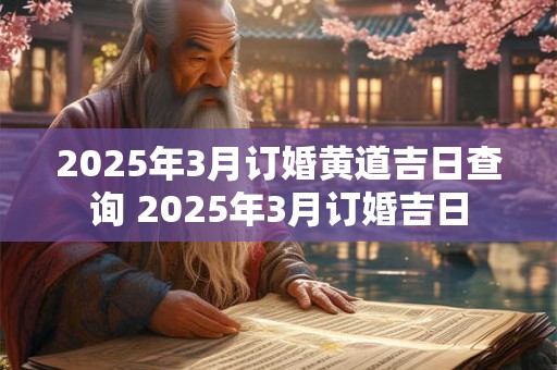 2025年3月订婚黄道吉日查询 2025年3月订婚吉日 2025年3月订婚黄道吉日查询 2025年3月订婚吉日