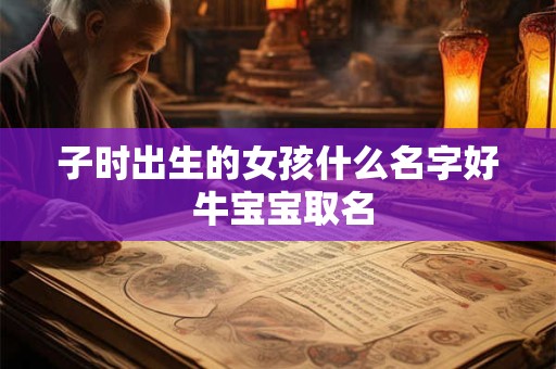 子时出生的女孩什么名字好 牛宝宝取名