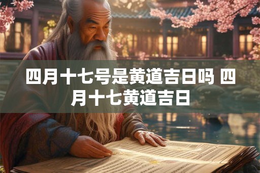 四月十七号是黄道吉日吗 四月十七黄道吉日