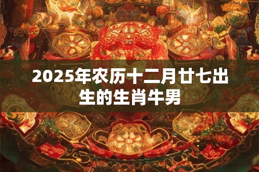 2025年农历十二月廿七出生的生肖牛男