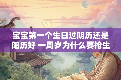 宝宝第一个生日过阴历还是阳历好 一周岁为什么要抢生日