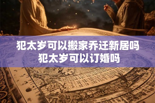 犯太岁可以搬家乔迁新居吗 犯太岁可以订婚吗