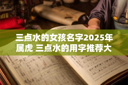 三点水的女孩名字2025年属虎 三点水的用字推荐大全