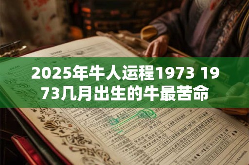 2026年牛人运程1973 1973几月出生的牛最苦命