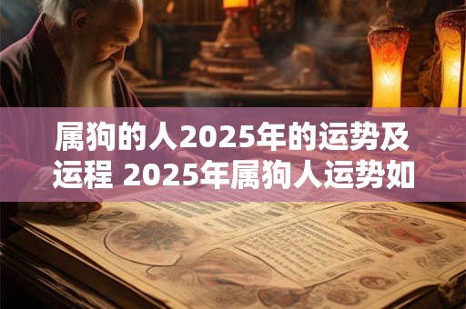 属狗的人2025年的运势及运程 2025年属狗人运势如何