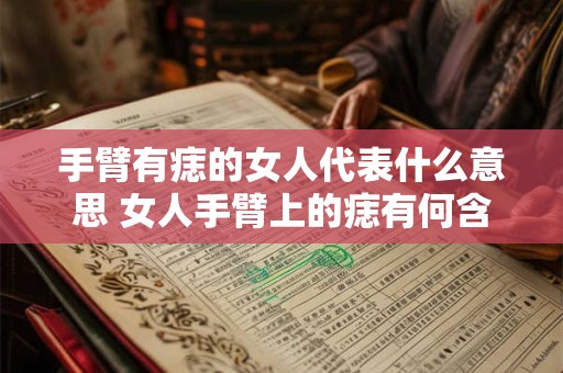 详细阅读:手臂有痣的女人代表什么意思 女人手臂上的痣有何含义 手臂有痣的女人代表什么意思 女人手臂上的痣有何含义
