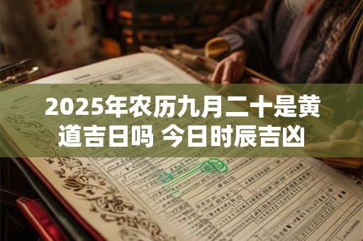 2025年农历九月二十是黄道吉日吗 今日时辰吉凶