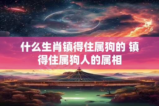 什么生肖镇得住属狗的 镇得住属狗人的属相