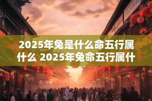 2025年兔是什么命五行属什么 2025年兔命五行属什么