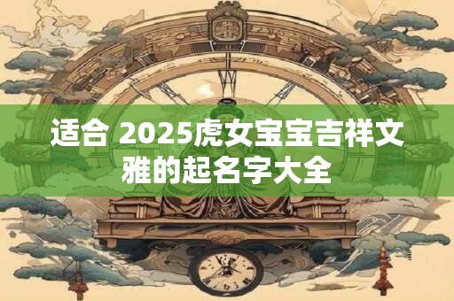 适合 2025虎女宝宝吉祥文雅的起名字大全