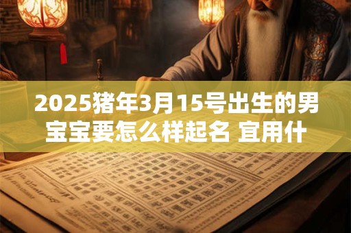 2025猪年3月15号出生的男宝宝要怎么样起名 宜用什么字 2025猪年3月15号出生的男宝宝要怎么样起名 宜用什么字