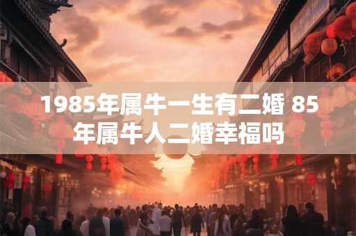 1985年属牛一生有二婚 85年属牛人二婚幸福吗