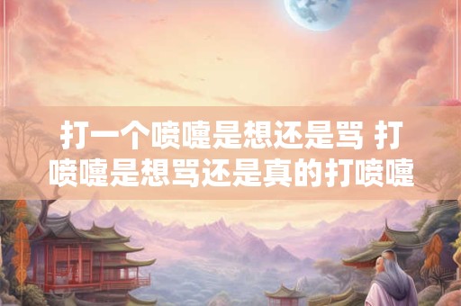 打一个喷嚏是想还是骂 打喷嚏是想骂还是真的打喷嚏