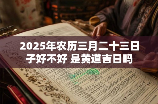 2025年农历三月二十三日子好不好 是黄道吉日吗