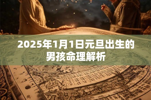 2026年1月1日元旦出生的男孩命理解析