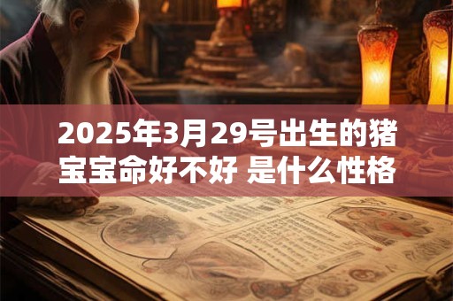 2025年3月29号出生的猪宝宝命好不好 是什么性格