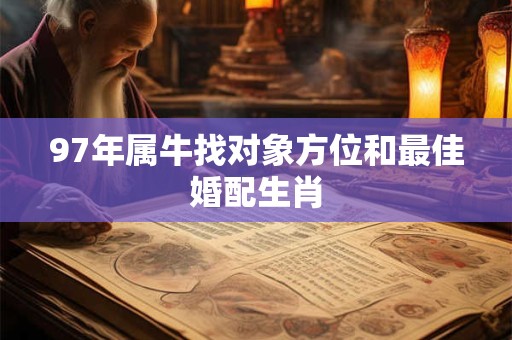 97年属牛找对象方位和最佳婚配生肖