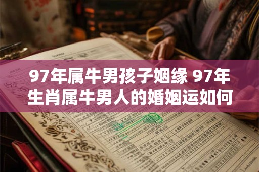 97年属牛男孩子姻缘 97年生肖属牛男人的婚姻运如何