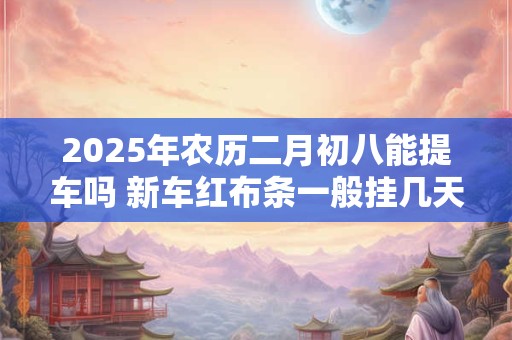 2025年农历二月初八能提车吗 新车红布条一般挂几天