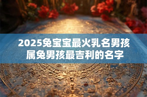 2025兔宝宝最火乳名男孩 属兔男孩最吉利的名字