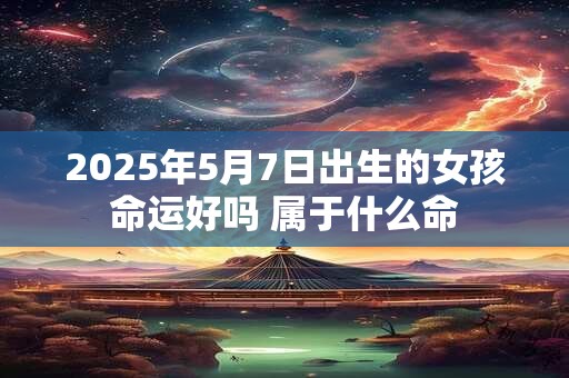2025年5月7日出生的女孩命运好吗 属于什么命