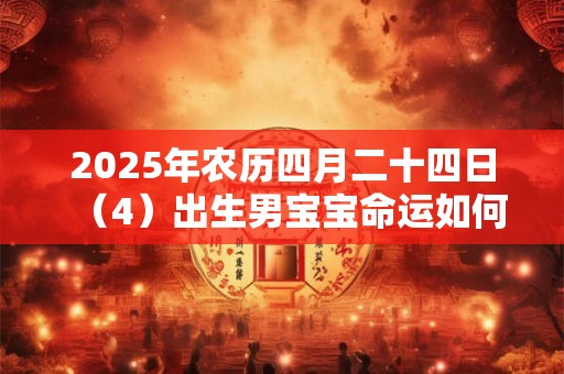 2025年农历四月二十四日（4）出生男宝宝命运如何