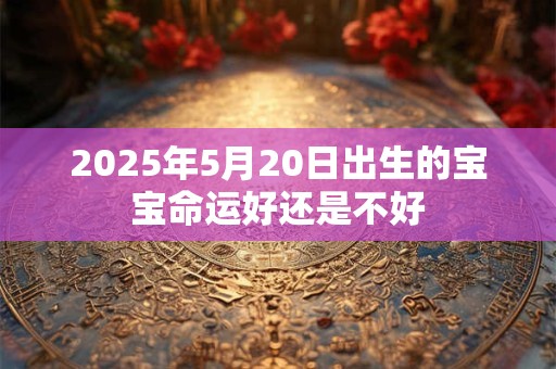 2025年5月20日出生的宝宝命运好还是不好