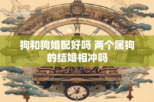 狗和狗婚配好吗 两个属狗的结婚相冲吗