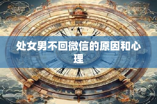 处女男不回微信的原因和心理